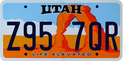 UT license plate Z957QR