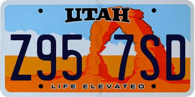 UT license plate Z957SD
