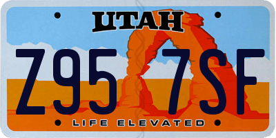 UT license plate Z957SF