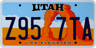 UT license plate Z957TA