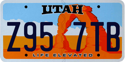 UT license plate Z957TB