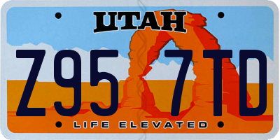 UT license plate Z957TD