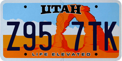 UT license plate Z957TK