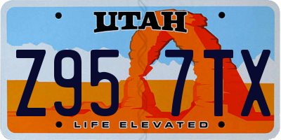 UT license plate Z957TX