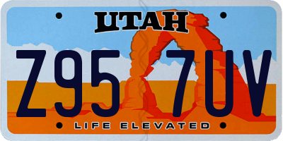 UT license plate Z957UV