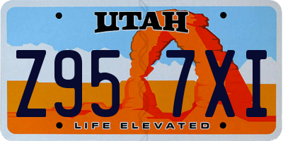 UT license plate Z957XI