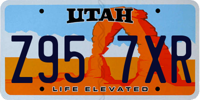UT license plate Z957XR