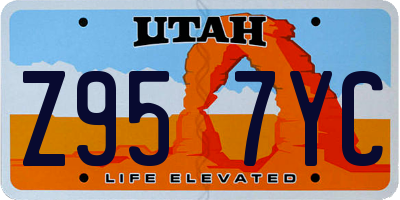 UT license plate Z957YC