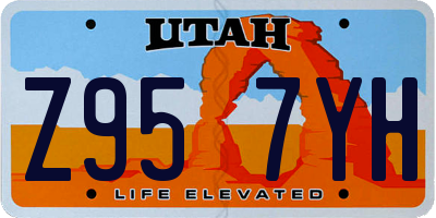 UT license plate Z957YH