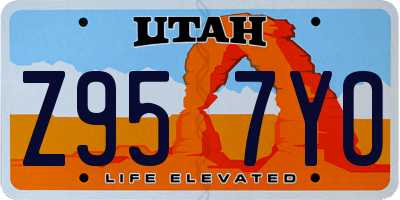 UT license plate Z957YO