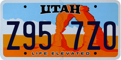 UT license plate Z957ZO