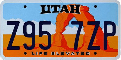 UT license plate Z957ZP