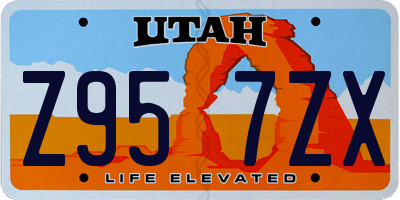 UT license plate Z957ZX