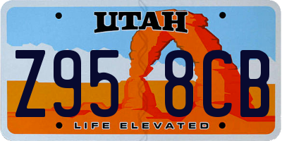 UT license plate Z958CB