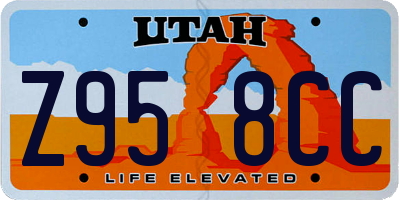 UT license plate Z958CC