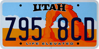 UT license plate Z958CD