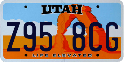 UT license plate Z958CG
