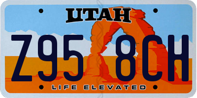 UT license plate Z958CH