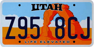 UT license plate Z958CJ