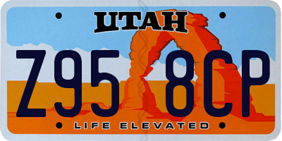UT license plate Z958CP