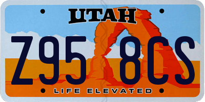 UT license plate Z958CS