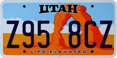 UT license plate Z958CZ