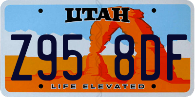 UT license plate Z958DF