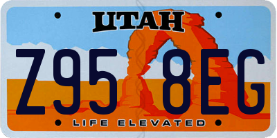 UT license plate Z958EG