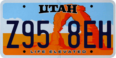 UT license plate Z958EH