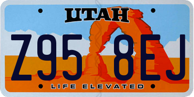 UT license plate Z958EJ