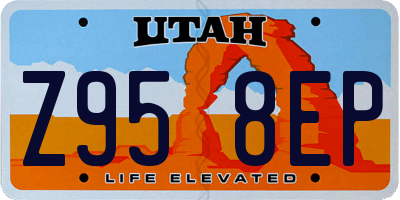 UT license plate Z958EP