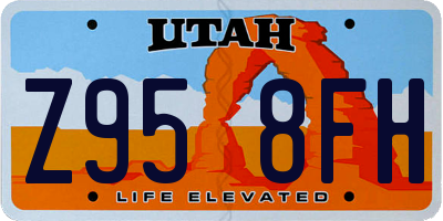UT license plate Z958FH
