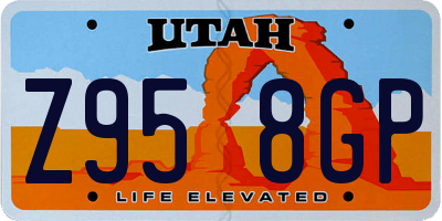 UT license plate Z958GP
