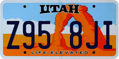 UT license plate Z958JI