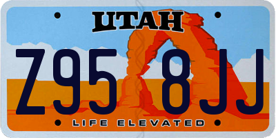 UT license plate Z958JJ