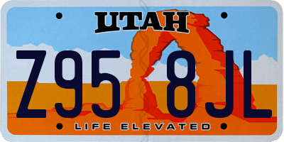 UT license plate Z958JL