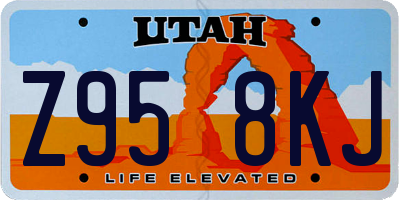 UT license plate Z958KJ