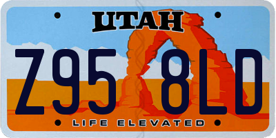 UT license plate Z958LD