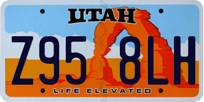 UT license plate Z958LH