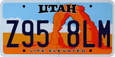 UT license plate Z958LM