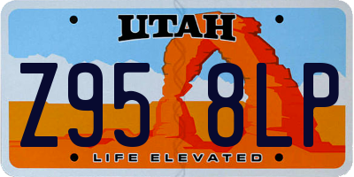 UT license plate Z958LP