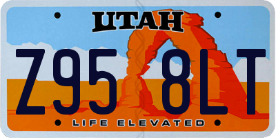 UT license plate Z958LT