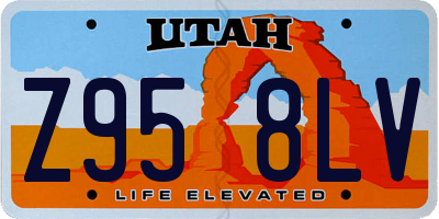 UT license plate Z958LV