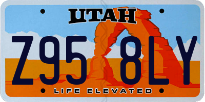 UT license plate Z958LY