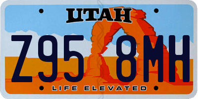 UT license plate Z958MH