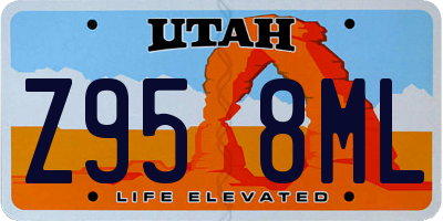 UT license plate Z958ML