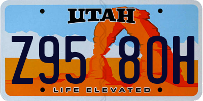 UT license plate Z958OH