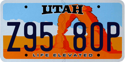 UT license plate Z958OP