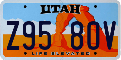 UT license plate Z958OV