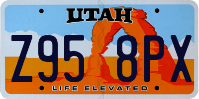 UT license plate Z958PX